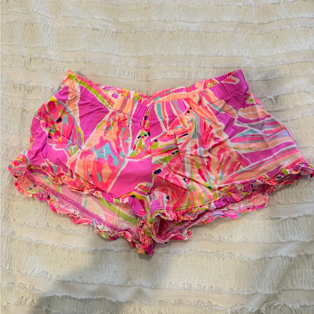 Lilly Pulitzer pull-on ruffle shorts